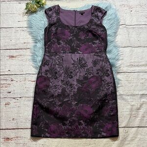 Ann Taylor Purple Floral Dress